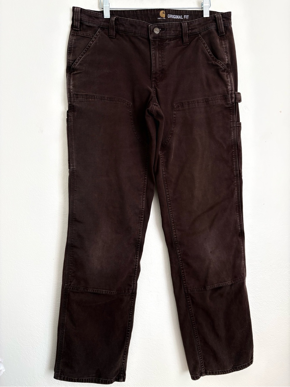 Carhartt Brown Carpenter Cargo Pants Sz 12 Tall Streetwear Gorpcore Workwear